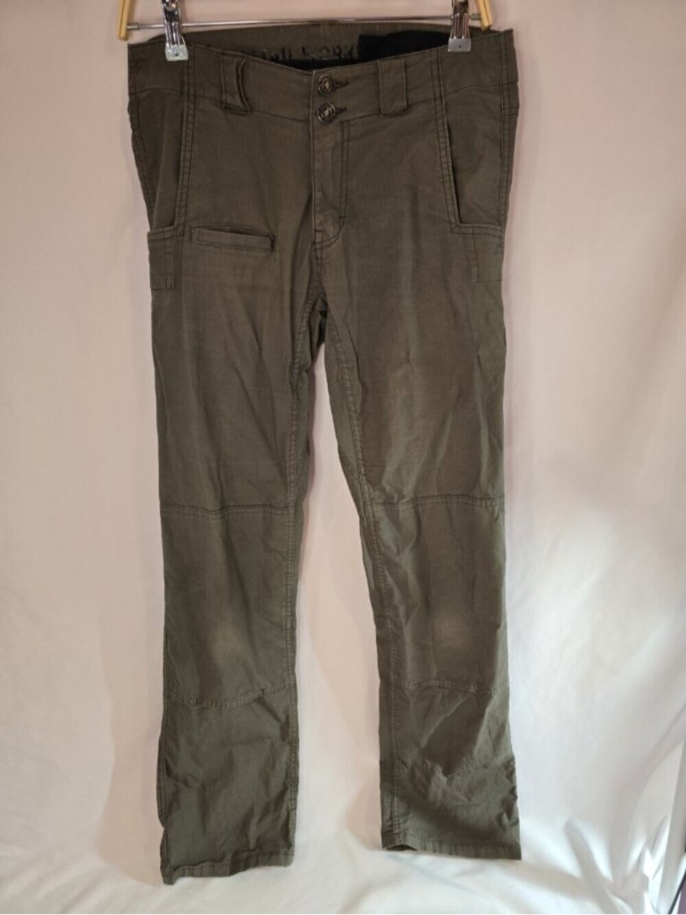 Dovetail Workwear Day Construct Pants Women's 6 Green Ripstop Double Knee
